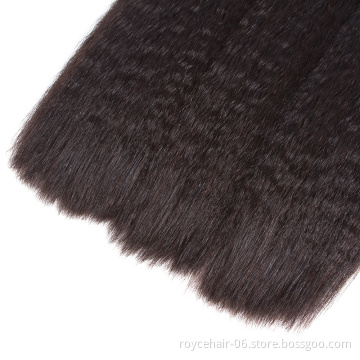 Hair Labels And Packaging Customized Best Human Hair Weave Bundles Kinky Straight Cheap Weft Hair Extension